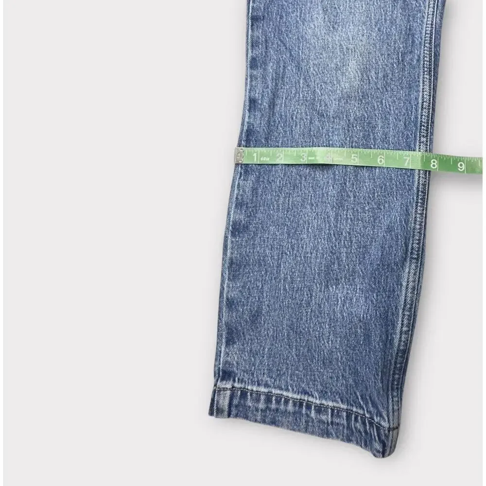 J.Crew Womens Jeans Denim Blue Medium Wash Cropped Pockets Zipper Size 29